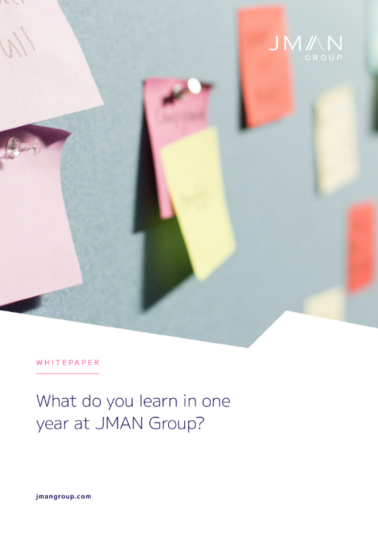What do you learn in one year at JMAN Group?
